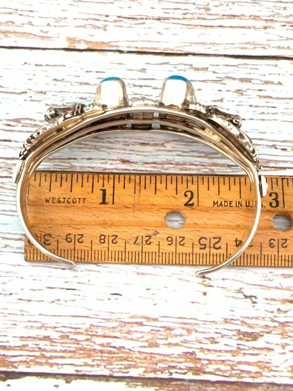 Horse Navajo Native American 925 Silver Turquoise Blue Topaz Running Bear J1424